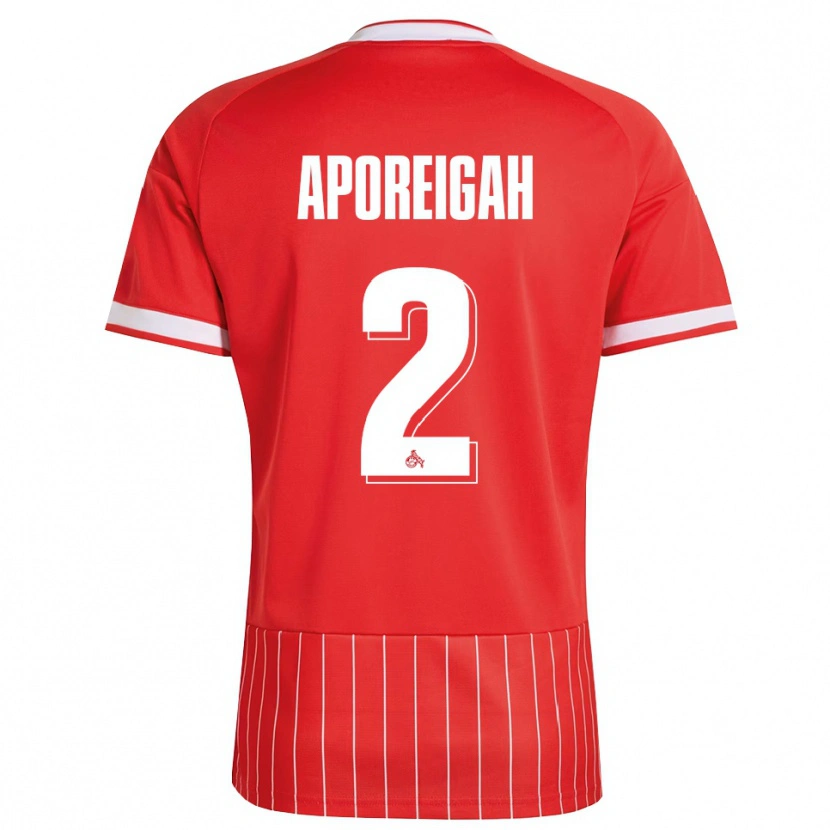 Danxen Män Leo Aporeigah #2 Röd Vit Grön Bortatröja Matchtröjor 2026/27 Tröjor T-Tröja