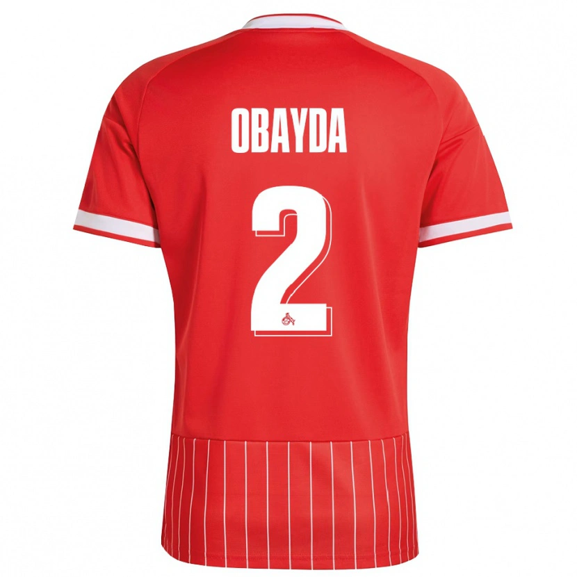 Danxen Män Yazan Obayda #2 Röd Vit Grön Bortatröja Matchtröjor 2026/27 Tröjor T-Tröja