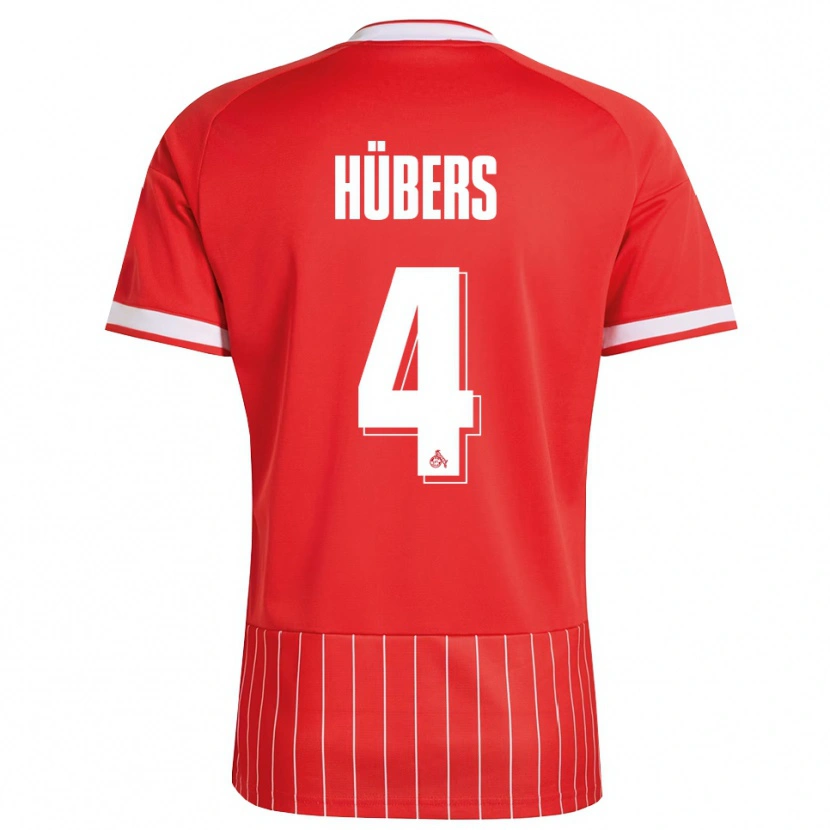 Danxen Män Timo Hübers #4 Röd Vit Grön Bortatröja Matchtröjor 2026/27 Tröjor T-Tröja
