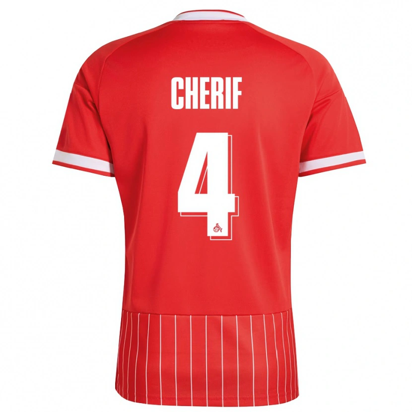 Danxen Män Hamed Cherif #4 Röd Vit Grön Bortatröja Matchtröjor 2026/27 Tröjor T-Tröja