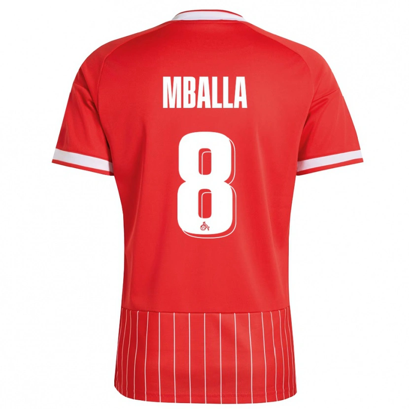 Danxen Män Loiks Mballa #8 Röd Vit Grön Bortatröja Matchtröjor 2026/27 Tröjor T-Tröja
