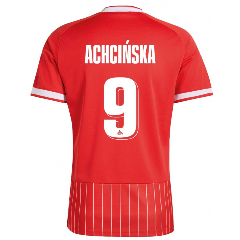 Danxen Män Adriana Achcińska #9 Röd Vit Grön Bortatröja Matchtröjor 2026/27 Tröjor T-Tröja