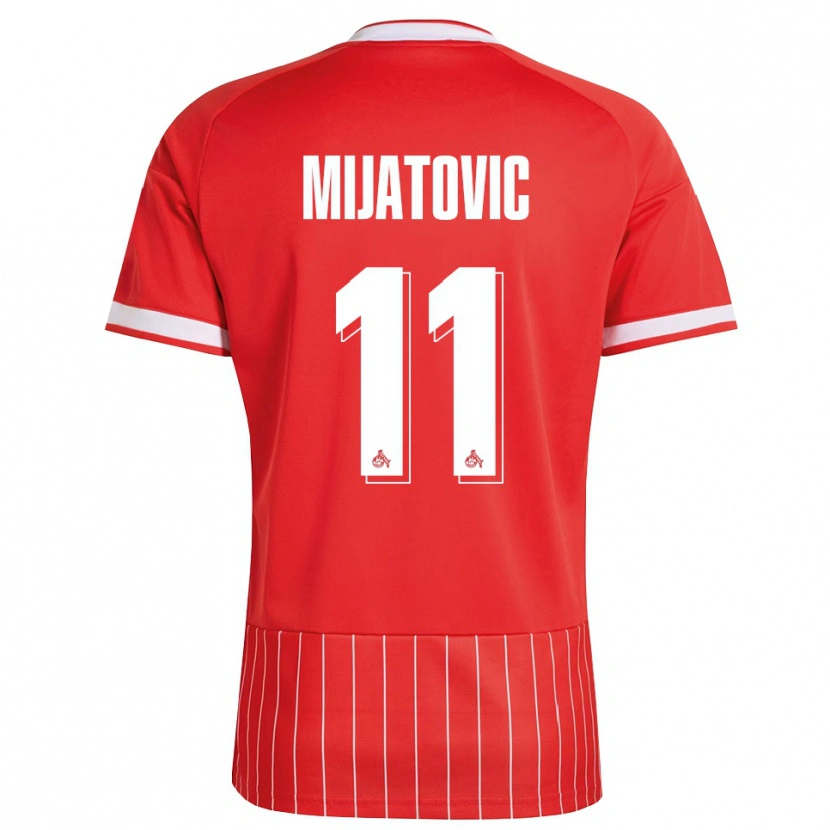 Danxen Män Luca Mijatovic #11 Röd Vit Grön Bortatröja Matchtröjor 2026/27 Tröjor T-Tröja