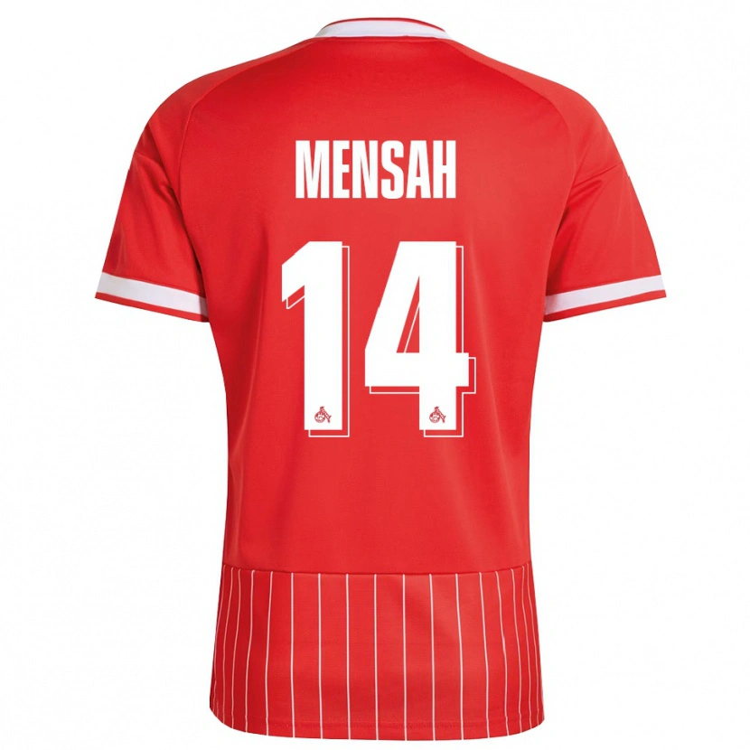Danxen Män Gideon Mensah #14 Röd Vit Grön Bortatröja Matchtröjor 2026/27 Tröjor T-Tröja