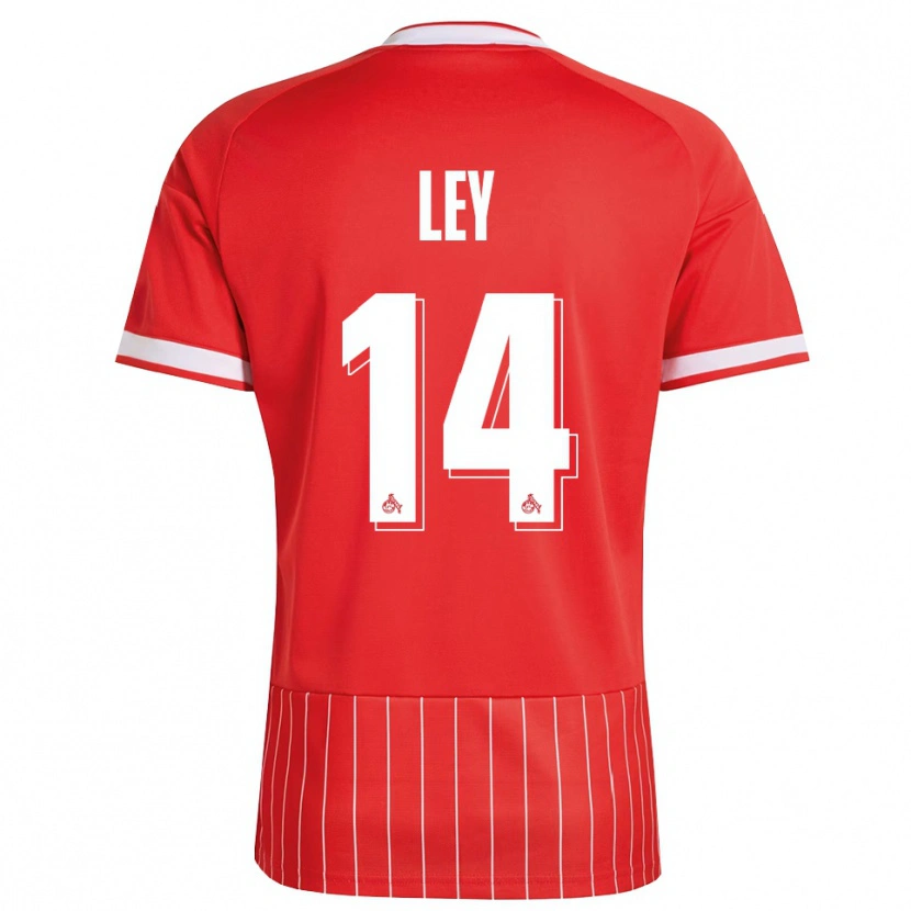 Danxen Män Benjamin Ley #14 Röd Vit Grön Bortatröja Matchtröjor 2026/27 Tröjor T-Tröja