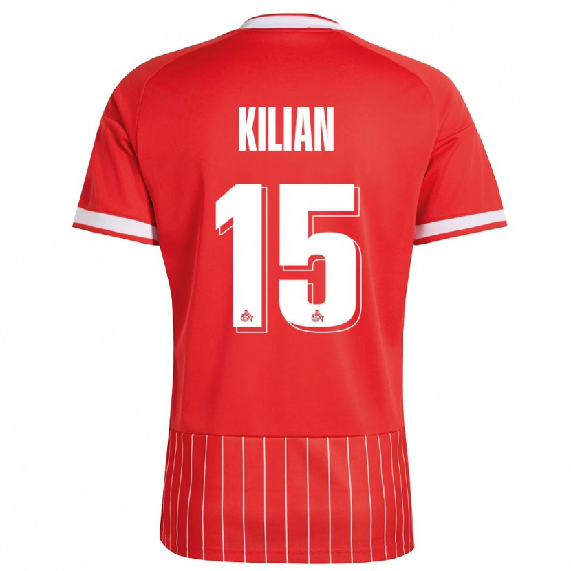 Danxen Män Luca Kilian #15 Röd Vit Grön Bortatröja Matchtröjor 2026/27 Tröjor T-Tröja