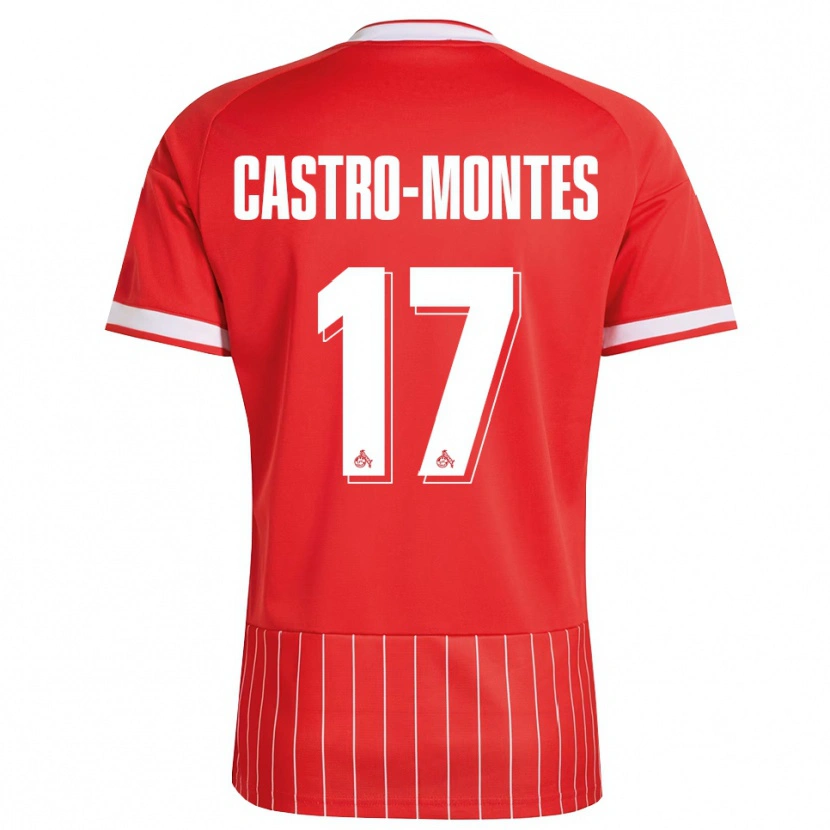 Danxen Män Alessio Castro-Montes #17 Röd Vit Grön Bortatröja Matchtröjor 2026/27 Tröjor T-Tröja