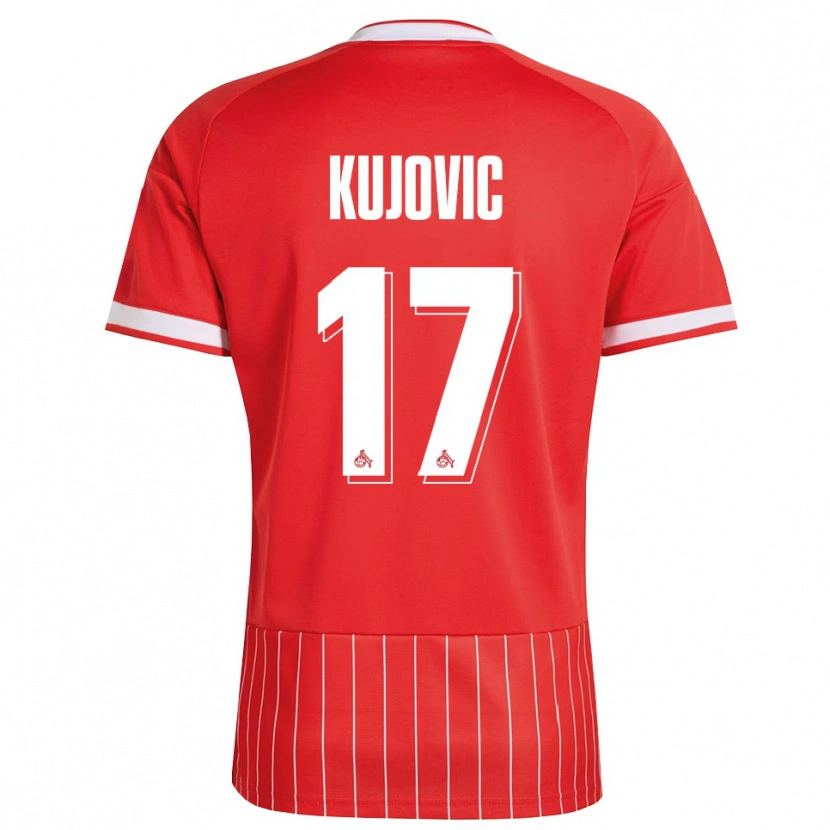 Danxen Män Emin Kujovic #17 Röd Vit Grön Bortatröja Matchtröjor 2026/27 Tröjor T-Tröja