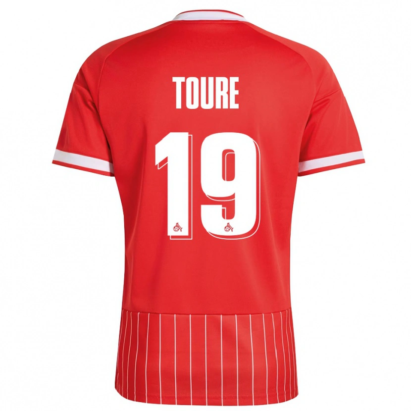 Danxen Män Safyan Toure #19 Röd Vit Grön Bortatröja Matchtröjor 2026/27 Tröjor T-Tröja