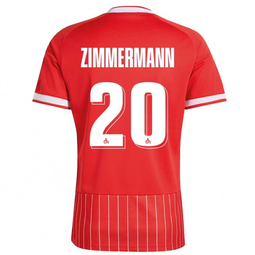 Danxen Män Nick Zimmermann #20 Röd Vit Grön Bortatröja Matchtröjor 2026/27 Tröjor T-Tröja