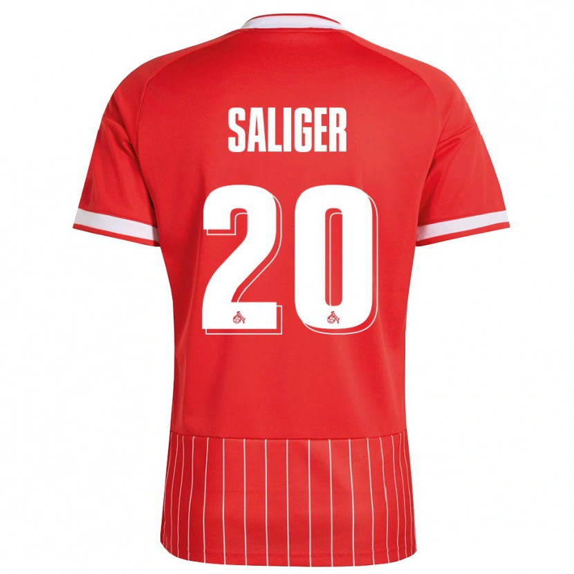 Danxen Män Jonas Saliger #20 Röd Vit Grön Bortatröja Matchtröjor 2026/27 Tröjor T-Tröja