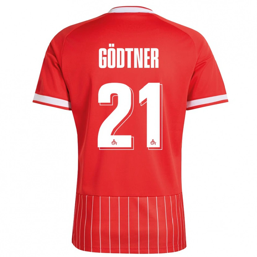 Danxen Män Matteo Gödtner #21 Röd Vit Grön Bortatröja Matchtröjor 2026/27 Tröjor T-Tröja
