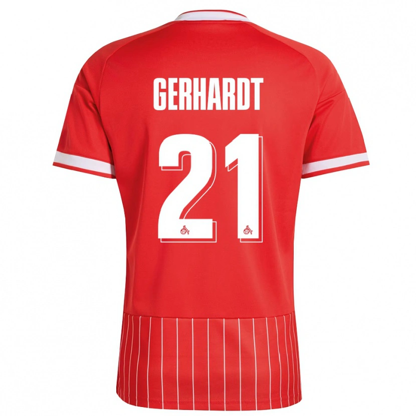 Danxen Män Anna Gerhardt #21 Röd Vit Grön Bortatröja Matchtröjor 2026/27 Tröjor T-Tröja