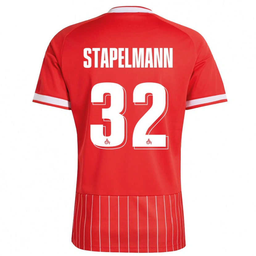 Danxen Män Luis Stapelmann #32 Röd Vit Grön Bortatröja Matchtröjor 2026/27 Tröjor T-Tröja