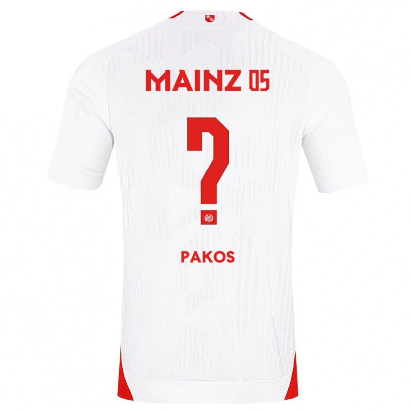 Danxen Män Georgios Pakos #0 Vit Röd Gul Bortatröja Matchtröjor 2026/27 Tröjor T-Tröja