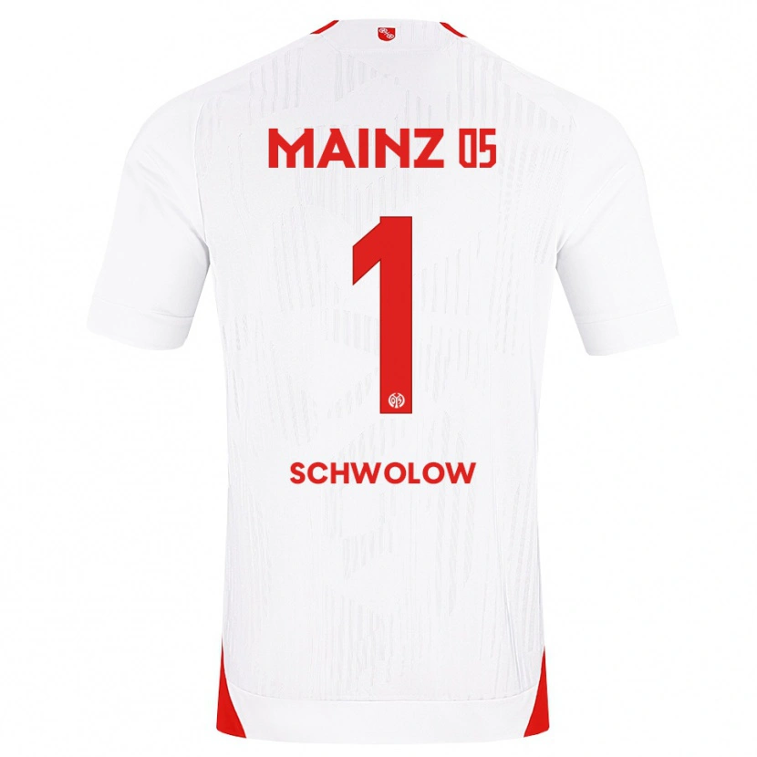 Danxen Män Alexander Schwolow #1 Vit Röd Gul Bortatröja Matchtröjor 2026/27 Tröjor T-Tröja