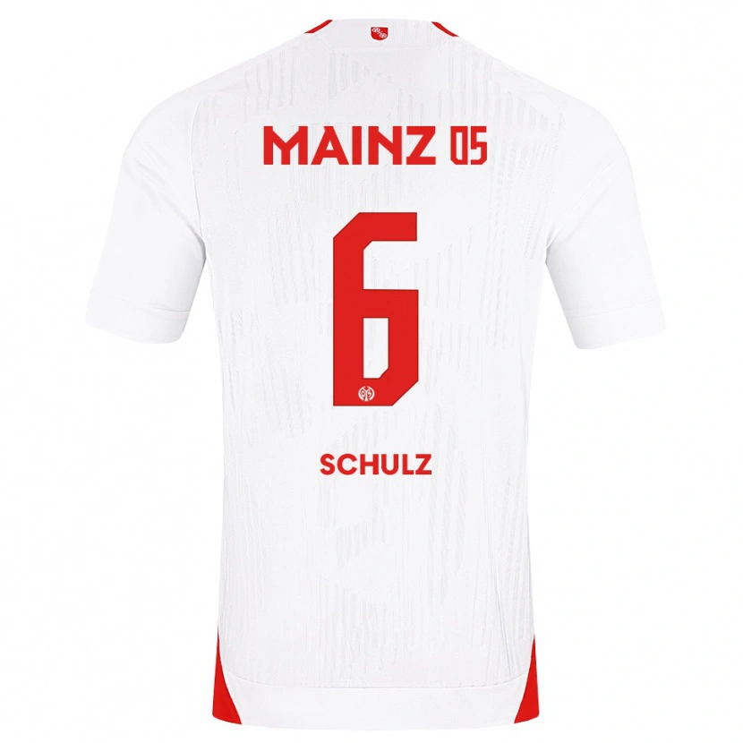 Danxen Män Philipp Schulz #6 Vit Röd Gul Bortatröja Matchtröjor 2026/27 Tröjor T-Tröja