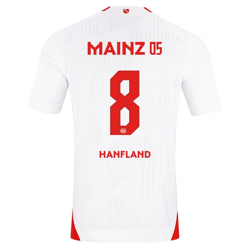 Danxen Män Paul Hanfland #8 Vit Röd Gul Bortatröja Matchtröjor 2026/27 Tröjor T-Tröja