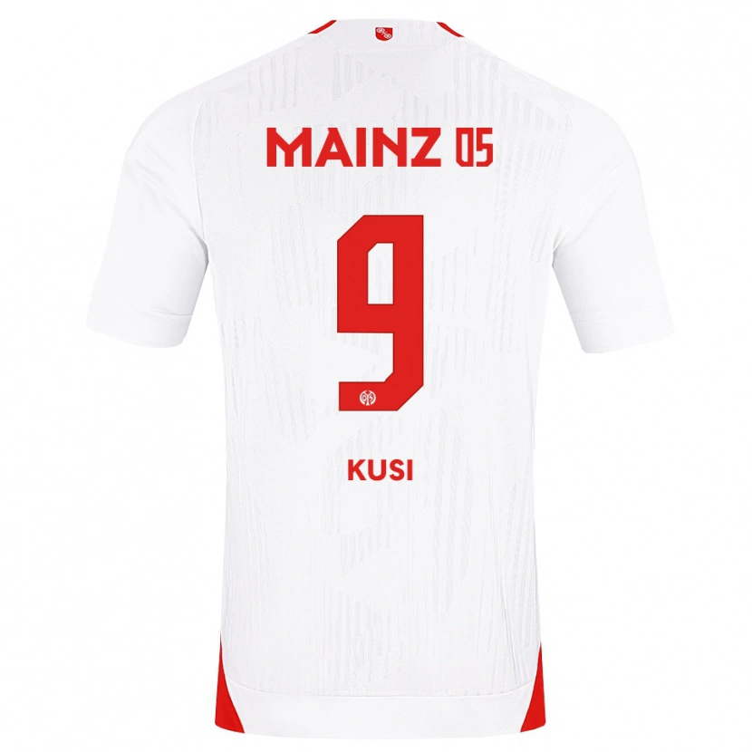 Danxen Män Jemain Kusi #9 Vit Röd Gul Bortatröja Matchtröjor 2026/27 Tröjor T-Tröja