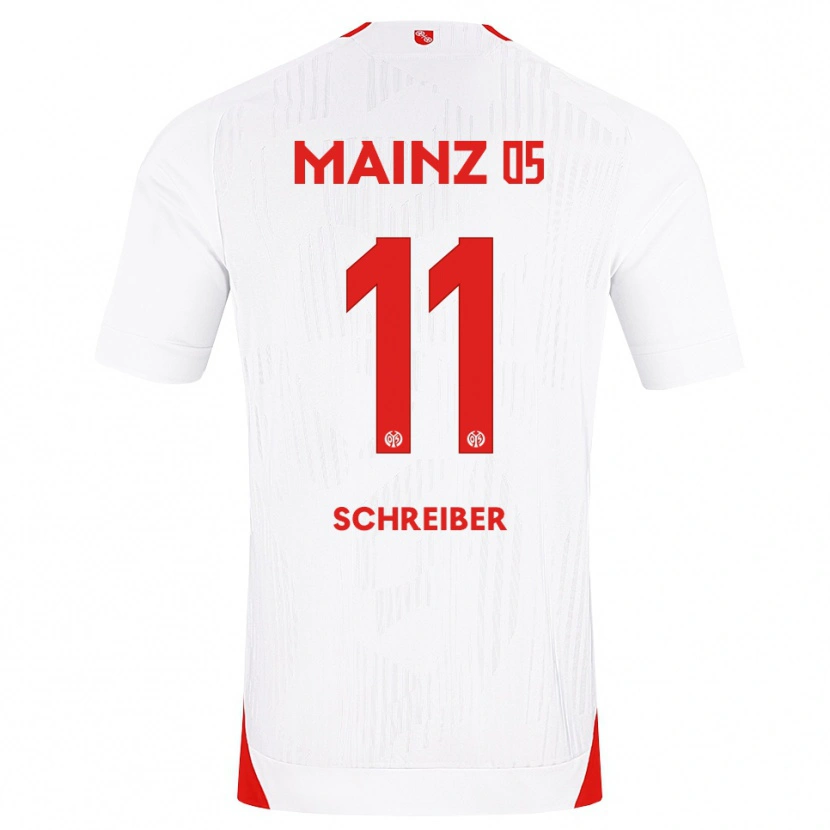 Danxen Män Philipp Schreiber #11 Vit Röd Gul Bortatröja Matchtröjor 2026/27 Tröjor T-Tröja