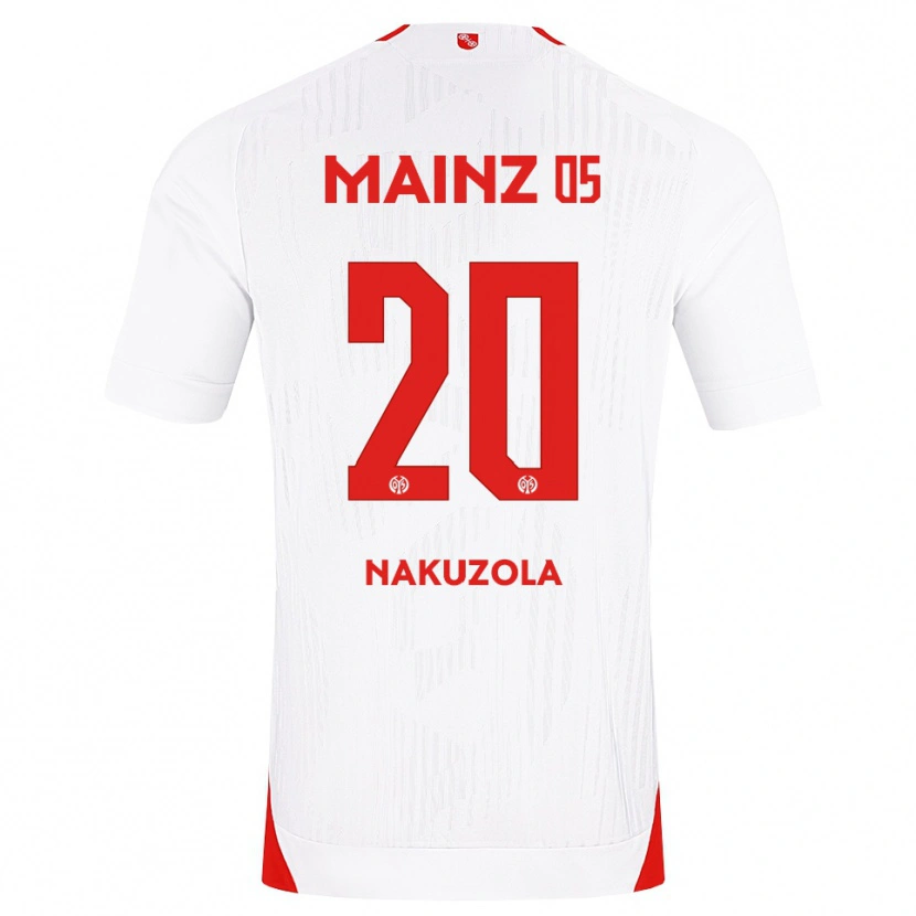 Danxen Män Rael Nakuzola #20 Vit Röd Gul Bortatröja Matchtröjor 2026/27 Tröjor T-Tröja