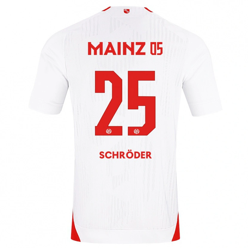 Danxen Män Maxim Schröder #25 Vit Röd Gul Bortatröja Matchtröjor 2026/27 Tröjor T-Tröja