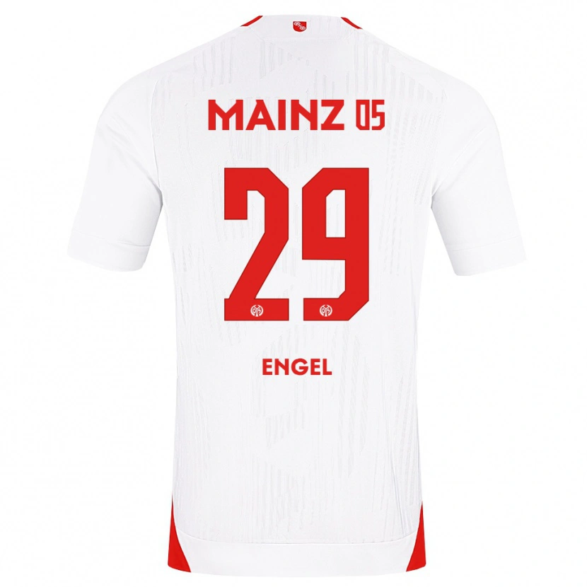 Danxen Män Fritz Engel #29 Vit Röd Gul Bortatröja Matchtröjor 2026/27 Tröjor T-Tröja