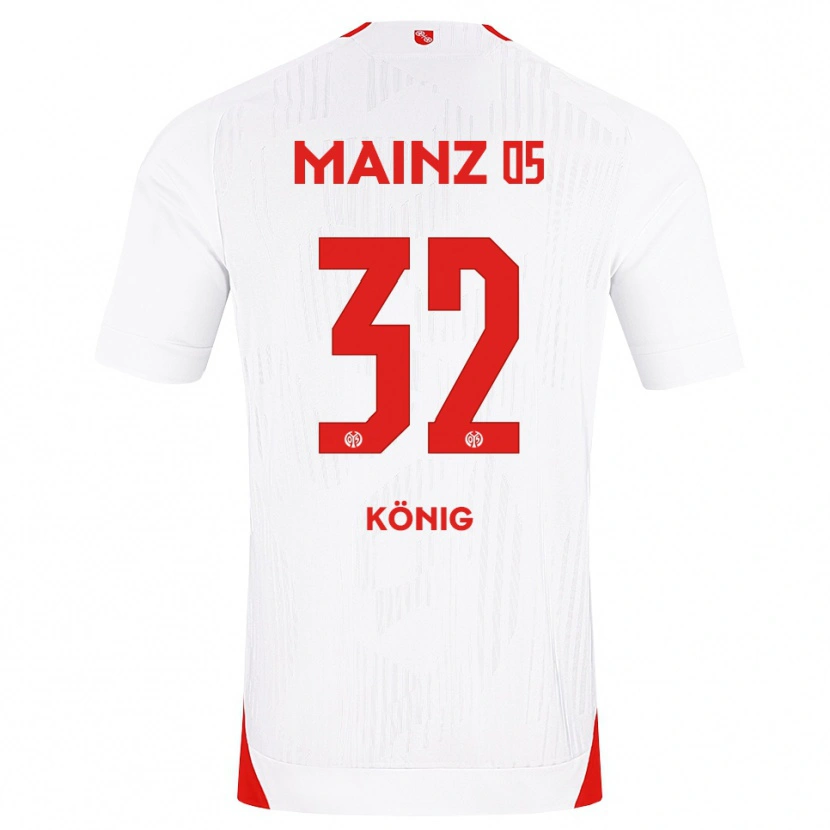 Danxen Män Raúl König #32 Vit Röd Gul Bortatröja Matchtröjor 2026/27 Tröjor T-Tröja