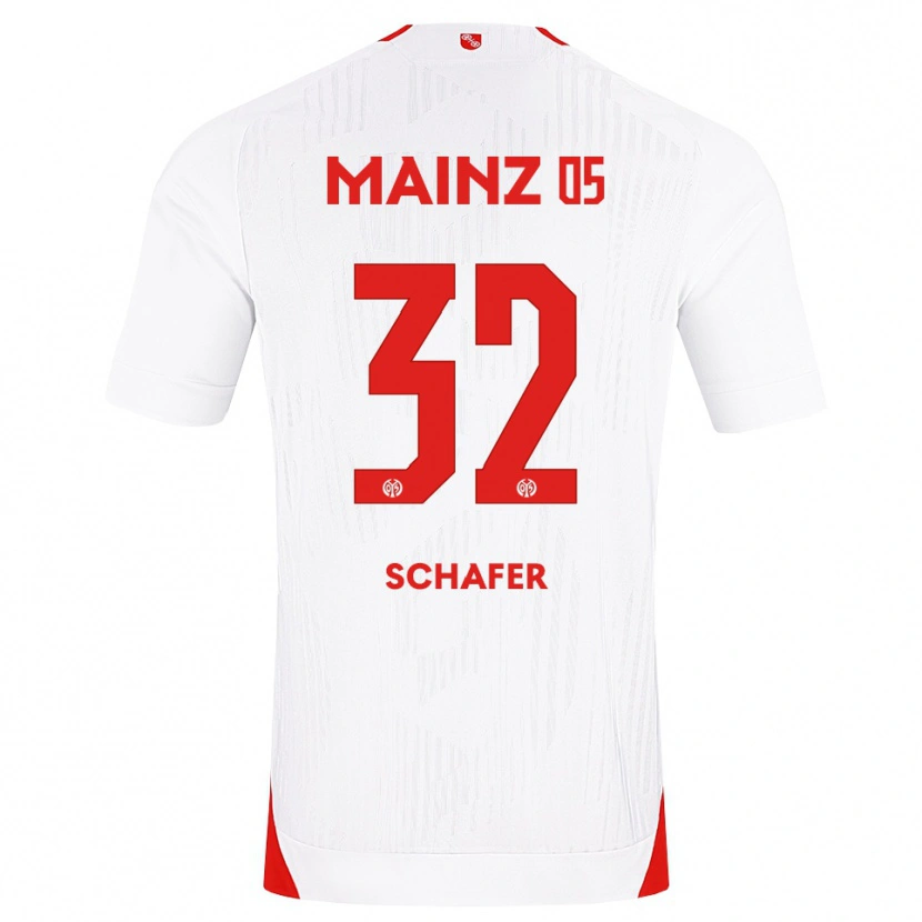 Danxen Män Ann-Christin Schäfer #32 Vit Röd Gul Bortatröja Matchtröjor 2026/27 Tröjor T-Tröja