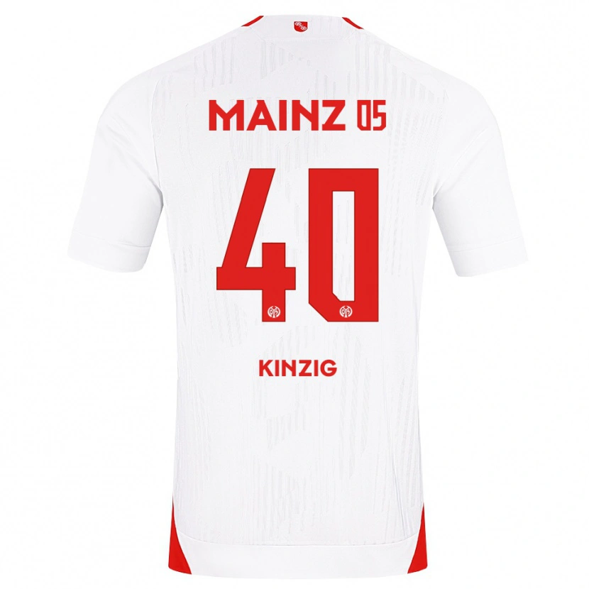 Danxen Män Maximilian Kinzig #40 Vit Röd Gul Bortatröja Matchtröjor 2026/27 Tröjor T-Tröja
