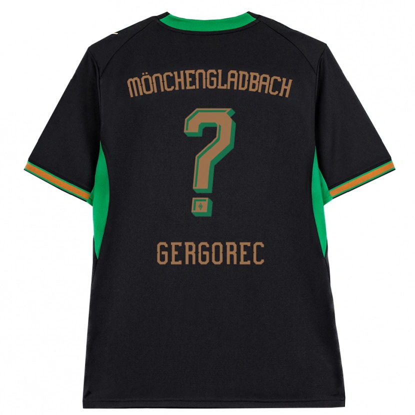Danxen Män Noel Gergorec #0 Svart Orange Grön Brun Bortatröja Matchtröjor 2026/27 Tröjor T-Tröja