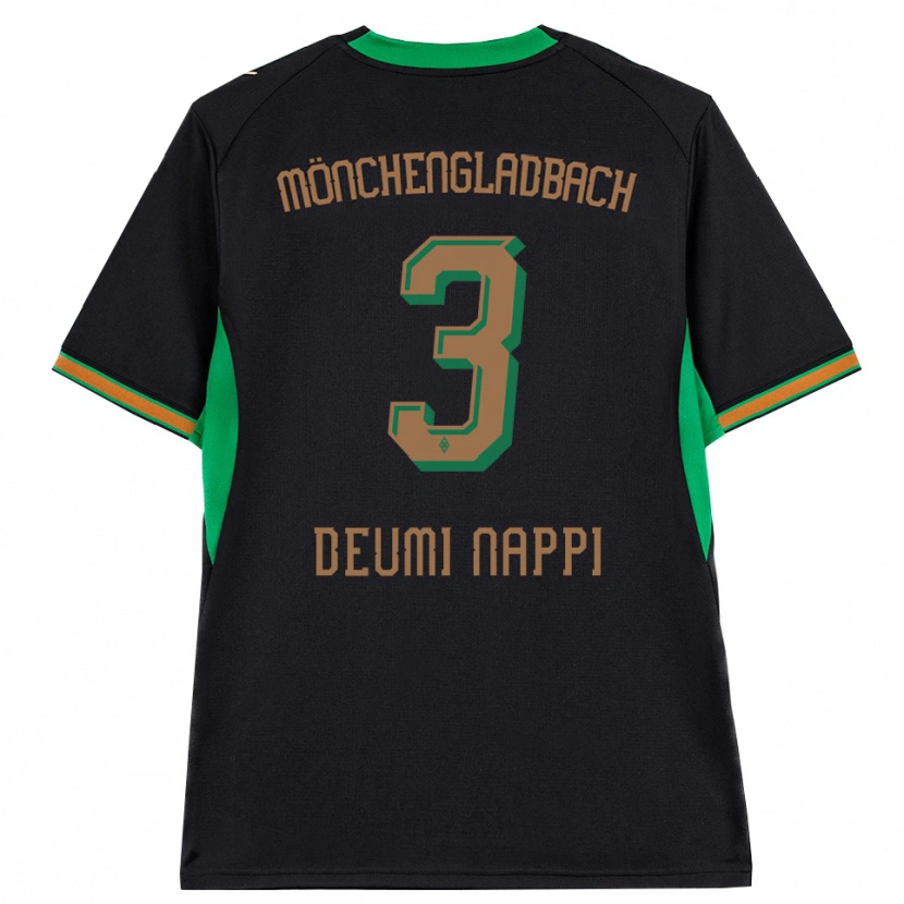 Danxen Män Dimitrie Deumi Nappi #3 Svart Orange Grön Brun Bortatröja Matchtröjor 2026/27 Tröjor T-Tröja
