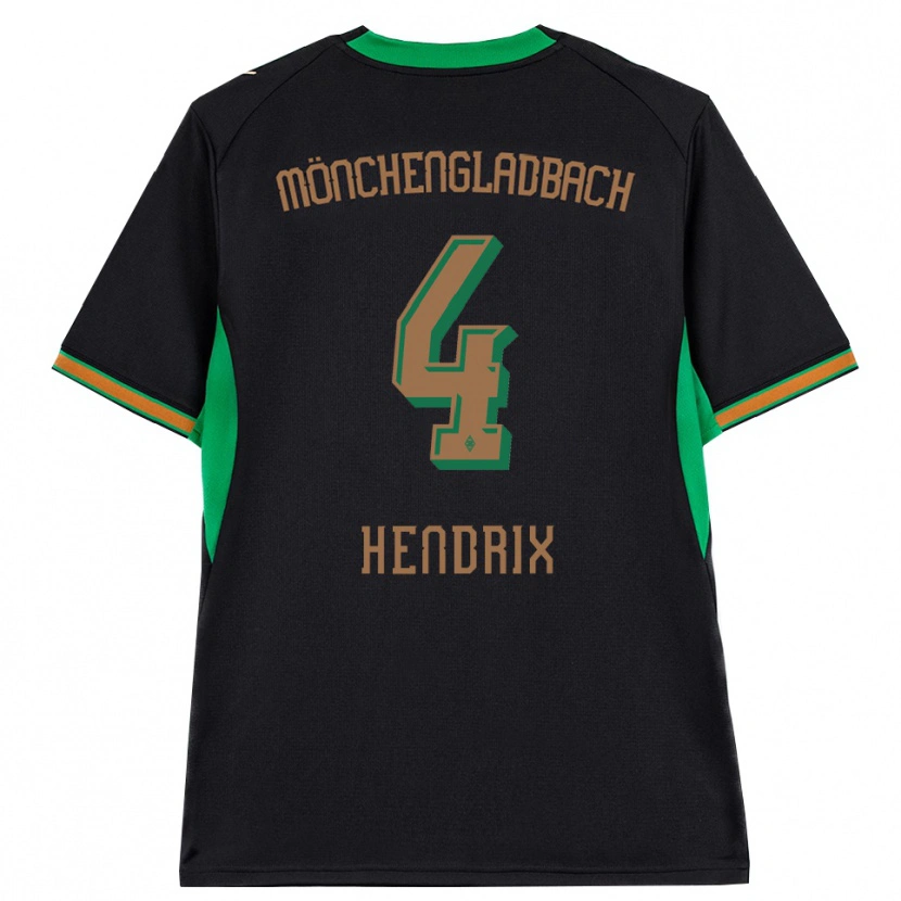 Danxen Män Kas Hendrix #4 Svart Orange Grön Brun Bortatröja Matchtröjor 2026/27 Tröjor T-Tröja