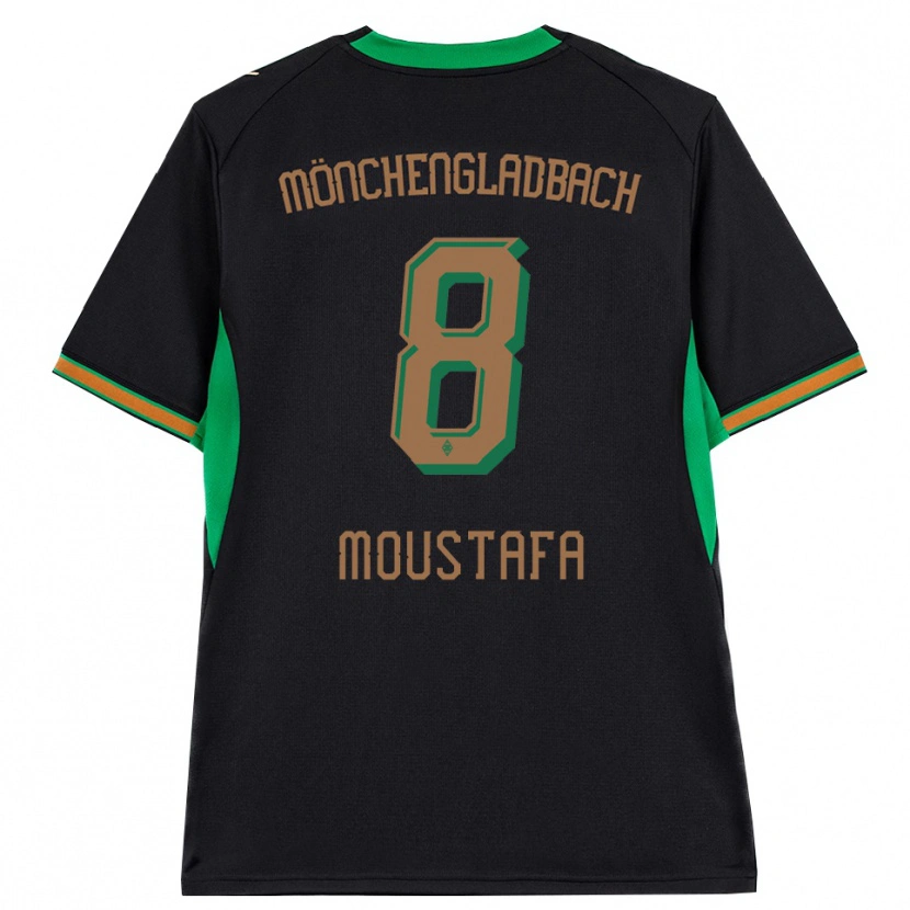 Danxen Män Moustafa Ashraf Moustafa #8 Svart Orange Grön Brun Bortatröja Matchtröjor 2026/27 Tröjor T-Tröja