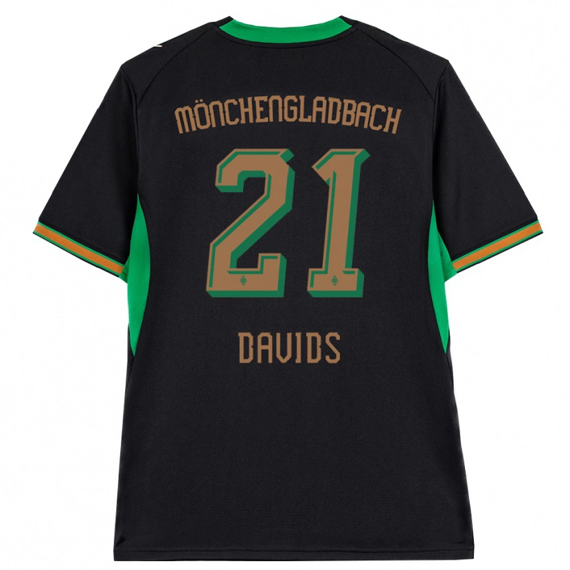 Danxen Män Leander Davids #21 Svart Orange Grön Brun Bortatröja Matchtröjor 2026/27 Tröjor T-Tröja