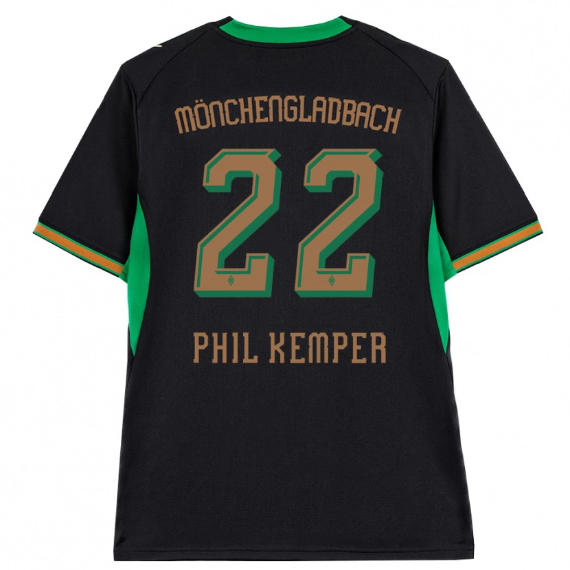 Danxen Män Phil Kemper #22 Svart Orange Grön Brun Bortatröja Matchtröjor 2026/27 Tröjor T-Tröja