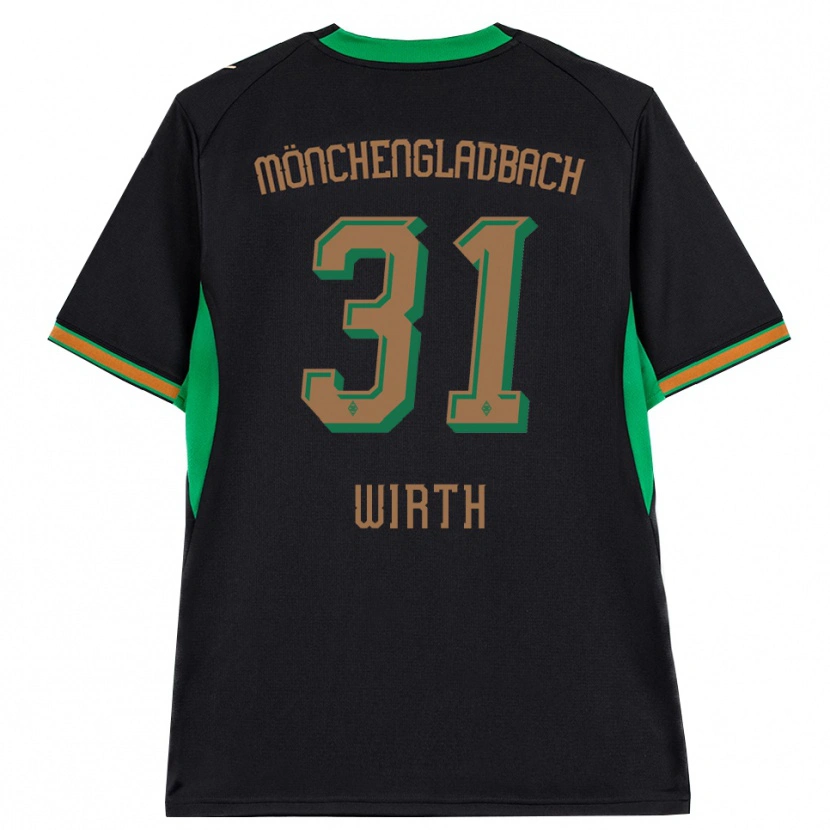 Danxen Män Linus Wirth #31 Svart Orange Grön Brun Bortatröja Matchtröjor 2026/27 Tröjor T-Tröja