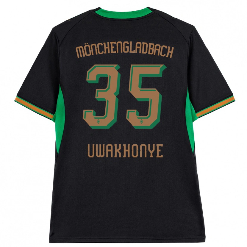 Danxen Män Josiah Uwakhonye #35 Svart Orange Grön Brun Bortatröja Matchtröjor 2026/27 Tröjor T-Tröja