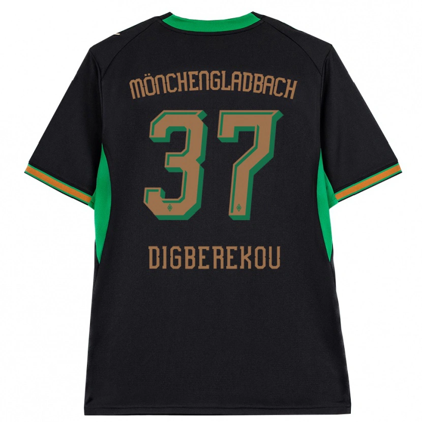 Danxen Män Ibrahim Digberekou #37 Svart Orange Grön Brun Bortatröja Matchtröjor 2026/27 Tröjor T-Tröja