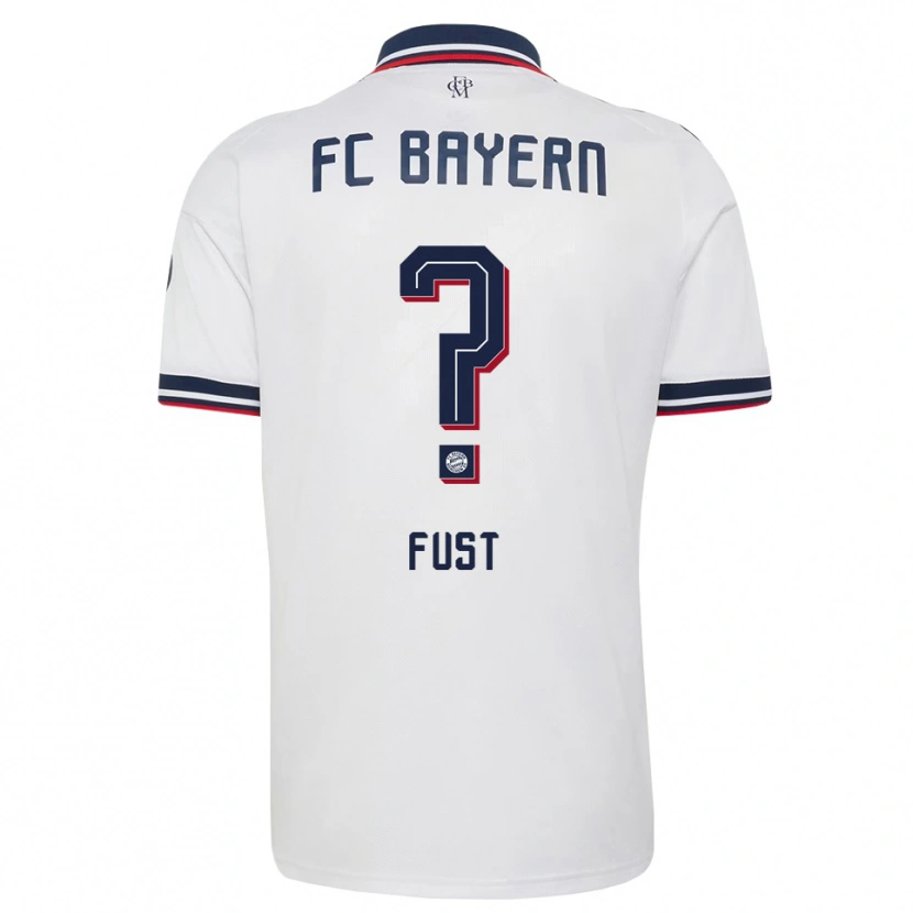 Danxen Män Leon Fust #0 Vit Grå Röd Bortatröja Matchtröjor 2026/27 Tröjor T-Tröja