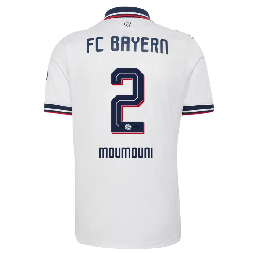 Danxen Män Rayan Moumouni #2 Vit Grå Röd Bortatröja Matchtröjor 2026/27 Tröjor T-Tröja