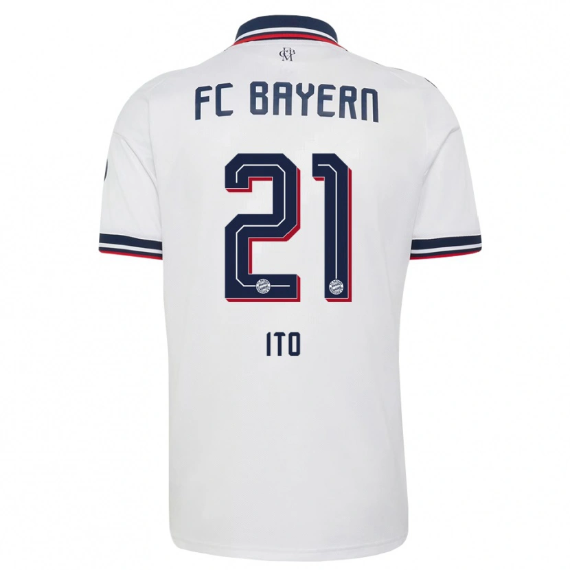 Danxen Män Hiroki Ito #21 Vit Grå Röd Bortatröja Matchtröjor 2026/27 Tröjor T-Tröja