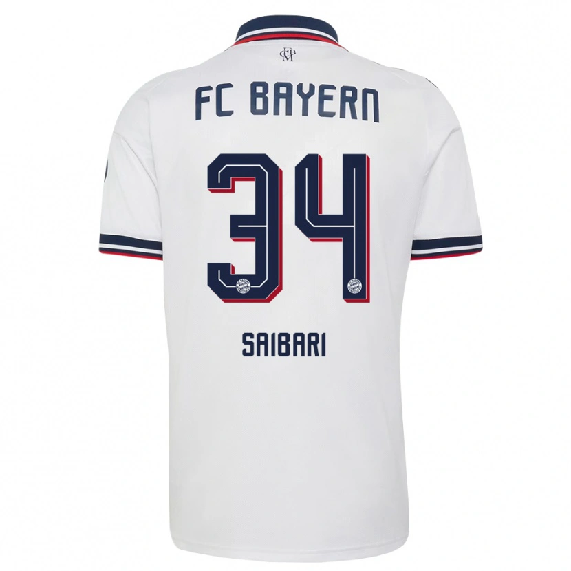 Danxen Män Ismael Saibari #34 Vit Grå Röd Bortatröja Matchtröjor 2026/27 Tröjor T-Tröja