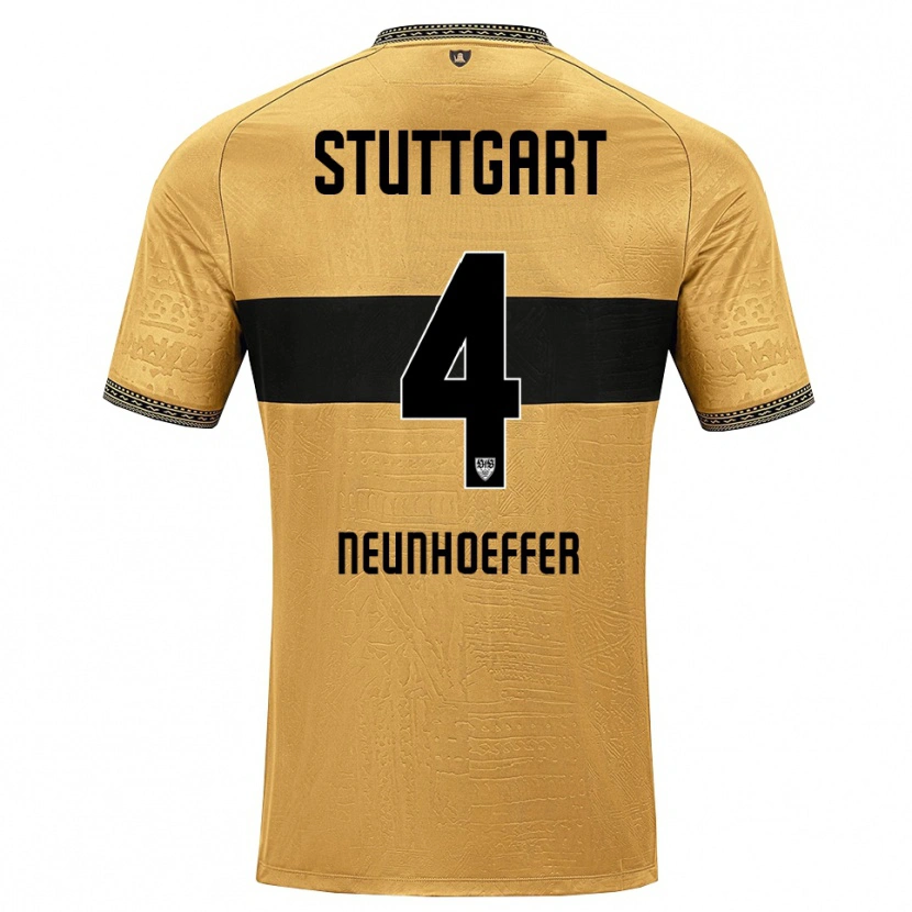 Danxen Män Felix Neunhoeffer #4 Brun Svart Vit Bortatröja Matchtröjor 2026/27 Tröjor T-Tröja