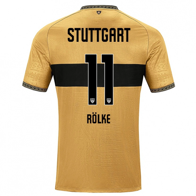 Danxen Män Oliver Rölke #11 Brun Svart Vit Bortatröja Matchtröjor 2026/27 Tröjor T-Tröja