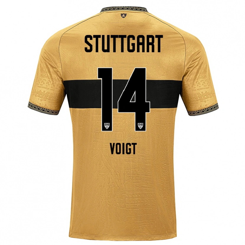 Danxen Män Max Voigt #14 Brun Svart Vit Bortatröja Matchtröjor 2026/27 Tröjor T-Tröja