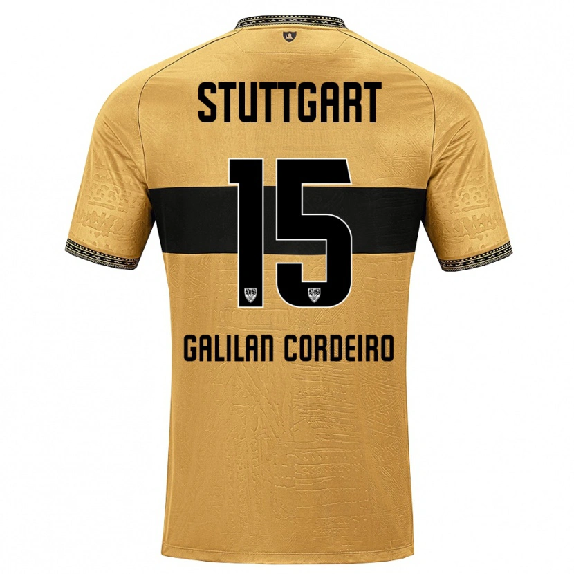 Danxen Män Guilherme Galilan Cordeiro #15 Brun Svart Vit Bortatröja Matchtröjor 2026/27 Tröjor T-Tröja