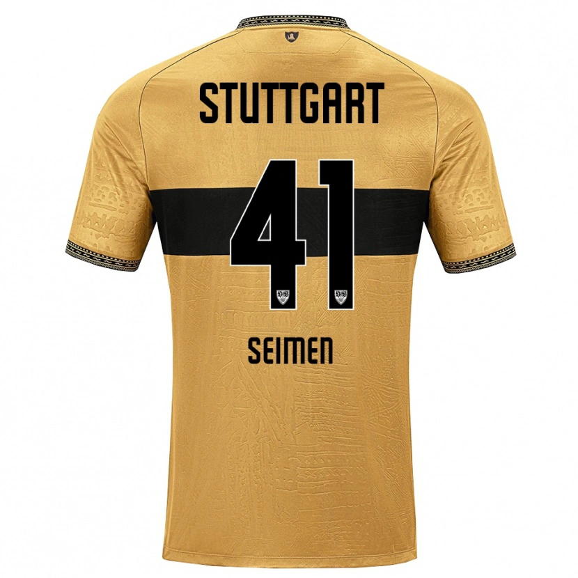 Danxen Män Dennis Seimen #41 Brun Svart Vit Bortatröja Matchtröjor 2026/27 Tröjor T-Tröja