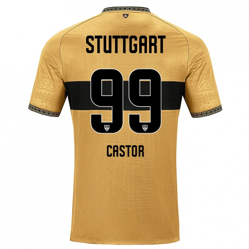 Danxen Män Gillian Castor #99 Brun Svart Vit Bortatröja Matchtröjor 2026/27 Tröjor T-Tröja