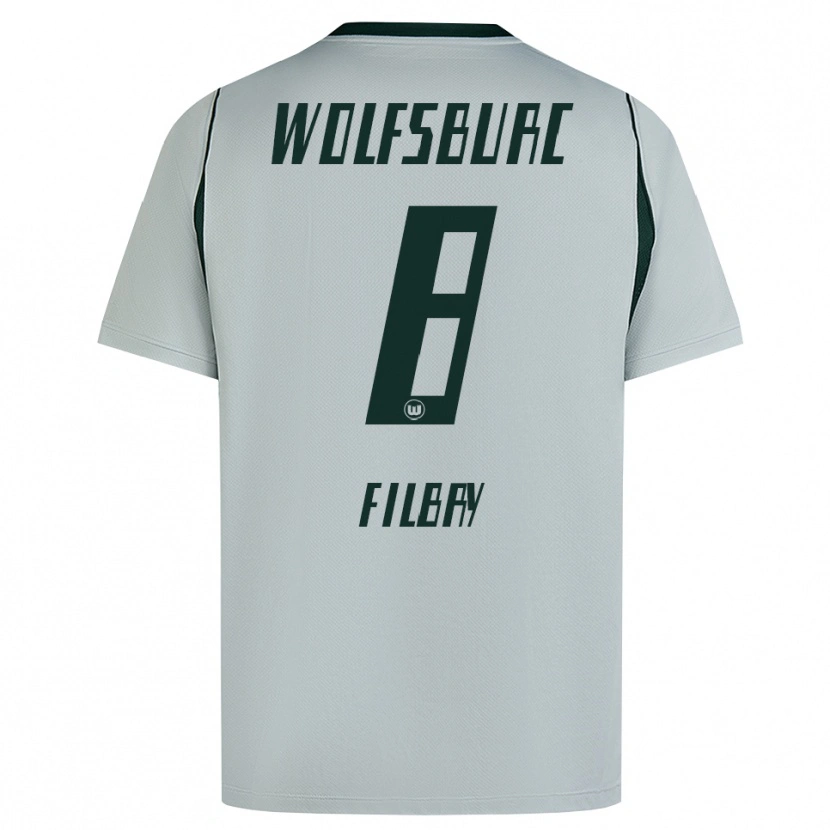 Danxen Män Arne Filbry #8 Grå Grön Bortatröja Matchtröjor 2026/27 Tröjor T-Tröja